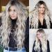 Long Wavy Wig Ombre Platinum Blonde Wigs for Women 24 Inch Middle Part Curly Synthetic Hair Natural Looking Heat Resistant Fiber for Daily Party Use (Ombre Platinum Blonde) - Buy Online on SooperMarket.com