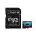 Kingston 128GB microSDXC Canvas Go Plus 170MB/s Read UHS-I, C10, U3, V30, A2/A1 Memory Card + Adapter (SDCG3/128GB) microSD Card 128GB Faster (Up to 170 MB/s) Single