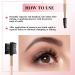 Pink Eyebrow and Eyelash Grooming Tool Set for Women - 3 Pcs Dual Comb and Brush Makeup Kit - Buy Online on SooperMarket.com