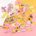Colorful 56-Piece Hair Clips Set for Girls - Rainbow Sweets & Flower Designs | Perfect Hair Jewelry for Toddlers & Teens - Buy Online on SooperMarket.com