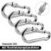 Buy DONQL 4 STK M6 Stainless Steel Carabiner Hooks - 135 kg Load Capacity for Camping Keys & Outdoor Use - Buy Online on SooperMarket.com