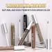 Waterproof Liquid Eyebrow Gel | Smudge-Proof & Sweat Resistant | Long Lasting Tinted Brow Color | Brow Pen Included (Black-Brown) - Buy Online on SooperMarket.com