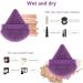 BEAKEY Travel Silicone Makeup Brush Bag 12 Pcs Set | Premium Synthetic Foundation & Eyeshadow Brushes | Portable Organizer Holder in Purple & Pink - Buy Online on SooperMarket.com
