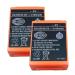 2 Pack 2100mAh BA225030 6V HBC Radiomatic Battery BA225030 for HBC Crane Pump Truck Remote Control Battery Rechargeable