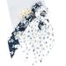 Funlovin Black White Scarf Scrunchie Hair Ribbon Ties Set - Elegant Ponytail Scrunchies with Tails for Women (6pcs) - Buy Online on SooperMarket.com