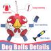Hetoo Interactive Dog Toys | Durable Football with Gripping Bottles | Perfect for Small & Medium Breeds | Water Toys for Indoor & Outdoor Play - Large Size 3 Angry-Chick - Buy Online on SooperMarket.com