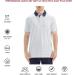 Men's Dry Fit Short Sleeve Golf Shirt, Moisture Wicking Polo - White, Large - Buy Online on SooperMarket.com