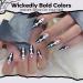 Modelones 15ML Black Gel Nail Polish - Pure Black Fall Color Soak Off Nail Art for Halloween - Perfect Home Manicure Gift for Women & Girls - Buy Online on SooperMarket.com