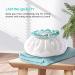 mikimini X-Large White Shower Cap for Long Hair - 12 inch Waterproof Washable Hair Cap for Women and Girls - Super Cute and Extra Large (Pack of 1) - Buy Online on SooperMarket.com