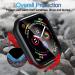 2 Pack Smiling Case with Tempered Glass for Apple Watch Series 9/8/7 45mm - Matte Black - Buy Online on SooperMarket.com