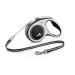 Flexi Leash New Comfort Dog Leash Cat Leash Retractable Leash Black M 20kg / 5m Rope Black M 5m-20kg