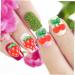 FRCOLOR Pack of 60 Nail Art Accessories Gothic Home Decor Charms Lip Gloss Nail Art Charm Nail Decorations for Nail Art Manual Fruit Slices Fruit Strawberry 3D Cut Cherry Resin Red - Buy Online on SooperMarket.com