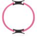 com-four Pilates ring - resistance ring for yoga and Pilates training - fitness equipment for thighs and arms 01 piece - black/pink