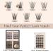 DIY Eyelash Extension Kit - Cluster & Individual Lashes (D17 D-Mix 144 Pcs) for Flawless Looks | Shop Internationally - Buy Online on SooperMarket.com