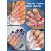504PCS XXL Clear Square Nail Tips for Acrylic Nails - Professional Long Fake Nails for Nail Salon and DIY Nail Art - Half Cover Ballerina Coffin French Nails with Bag - Buy Online on SooperMarket.com