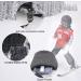 Buy 7-Mi Waterproof Winter Gloves for Boys 8-10 Years | Snow & Snowboarding Gear | Black Leather Cuffs - Buy Online on SooperMarket.com