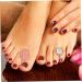 16 Pcs Silicone Gel Toe Separator & Finger Splitter Pedicure Kit - 2.1x1.6cm - As Shown - Buy Online on SooperMarket.com