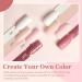 Modelones 10 Pcs Dip Powder Nail Kit Starter Set | Nude Pink Glitter Neutral Skin Colors | 15ml 2 in 1 Base & Top Coat Activator | Nail Art DIY Salon A1- Light Pink - Buy Online on SooperMarket.com