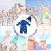 UPF 50+ Blue Shark Baby Swimsuit | Snap Bottom | 6-9 Months - Buy Online on SooperMarket.com