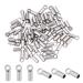 UNICRAFTALE About 60pcs Tube End Caps Stainless Steel Cord Ends 1mm Inner Diameter Smooth End Caps Terminators Cord Finding for Leather Cord Bracelets Jewelry Making  Stainless Steel Color 1mm Inner Stainless Steel Color...