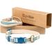 Pettsie Cat Kitten Collar Breakaway Safety and Friendship Bracelet for You, Durable 100% Cotton for Extra Safety, Easy Adjustable, D-Ring for Accessories, Gift Box Included 5"-8" Neck Blue