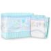 LittleForBig Adjustable Velcro Adult Printed Diapers 10 Pack - Baby Parade (Medium 71-96 CM) Blue M