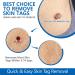Acrochordon Treatment Kit Anti-Tick Treatment with 60 Strips of Micro and Regular Skin Labels (1mm to 9mm) for Face and Body with 36 Repair Patches - Buy Online on SooperMarket.com