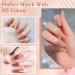 28g Acrylic Powder Set - White, Clear, Black, Nude | Professional Nail Extension System - HJ-NAP016 (No.17) - Buy Online on SooperMarket.com
