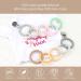 Kalovin Silicone Teether Rings - Clip-on Sensory Teething Links | BPA-Free Food Grade Teething Ring for Babies - Color 1 - Buy Online on SooperMarket.com