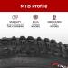 Fincci Pair 26x1.95 Bike Tires for MTB Mountain Hybrid Bicycle - Pack of 2 | Foldable 60 TPI, 50-559 Size - Buy Online on SooperMarket.com