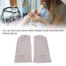 Anti UV Gloves for Gel Nail Lamp Manicure Gloves UV Protection Stretchy Breathable Fingerless Fiber Cotton Nail Lamp Gloves for Home Salon(Gray) - Buy Online on SooperMarket.com