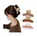 3 Pcs 4.72 Inch Large Hair Claw Clips Cute Fluffy Plush Bear Hair Catch Barrette Jaw Clamp for Women Girls Strong Hold Half Bun Hairpins for Thick Thin Hair Stylish Curly Hair Accessories