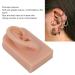 Silicone Ear Model for Piercing Training | Soft Flexible & Reusable Human Ear Display (Dark Skin Color) - International Shipping Available - Buy Online on SooperMarket.com