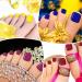 720 Short Square Bright Color False Toe Nails - 30 Sets | Matte Full Cover Press On Toenails for Women and Girls - Buy Online on SooperMarket.com