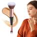 Foundation Brush Double Head Makeup Brush | Multi-purpose Makeup Brush For Foundation Powder Liquid Concealer Cream Blush Black Handle Rose Gold Tube - Buy Online on SooperMarket.com