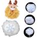 2pcs Bath Ball Shower Puff & Loofah Set | Holiday Bath Scrubber & Back Scrubber | Premium Shower Sponge Pouf - Buy Online on SooperMarket.com