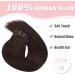 Vlasy Clip in Hair Extensions 14 70g Chocolate Brown Human Hair Seamless 7 Pieces Thick Weft Extensions for Women - Buy Online on SooperMarket.com