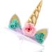 Unicorn Cake Topper Unicorn Birthday Party Supplies Unicorn Birthday Decorations for Girls Unicorn Cake Decoration Unicorn Horn First Birthday Cake Topper Kit with Eyelashes 5.8 Inch Gold - Buy Online on SooperMarket.com