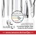 Marqus 7-Piece Manicure Set for Men & Women - Made in Germany Real Leather Etui Patented Glass Files for Hand & Foot Care - Black - Buy Online on SooperMarket.com