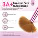 Saviland Acrylic Nail Brush Set for Beginners - 3PCS Size 14 10 6 with Pink Handle | Sturdy Kolinsky Hair for Acrylic Application & Nail Art - Buy Online on SooperMarket.com