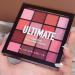 Pink Red Eyeshadow Palette - 16 Color Glitter Matte Eye Shadow for Women | Long Lasting, Highly Pigmented, Waterproof - Blendable Eye Makeup Palette (03 Pink Beauty) - Buy Online on SooperMarket.com