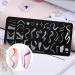 Luvadeyo Nail Art Plates - 2 Piece Stamping Set with Transparent Stamp & Scraper Tool for Women & Girls | International Shipping - Buy Online on SooperMarket.com