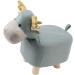 TOPINCN Giraffe Animal Shaped Footstool for Kids - Non-Slip Wooden Legs Blue - Buy Online on SooperMarket.com