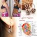 Lymphatic Drainage Slimming Earrings Magnetic Therapy Weight Loss Earrings EarAcupressure Magnetherapy Earrings for Women 3pairs-a - Buy Online on SooperMarket.com