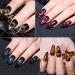 MEET ACROSS 9D Cat Eye Gel Nail Polish Set - Chameleon Magnetic Soak Off UV LED 7 Color Gel with Magnet Stick and Brush - Buy Online on SooperMarket.com