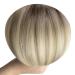 Youngsee Real Hair Balayage Clip-In Extensions - 40cm Dark Brown & Blonde 120g (7PCS) - Perfect for Volume & Length - Buy Online on SooperMarket.com
