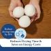 Cosy House Collection Wool Dryer Balls 3-Pack - Eco-Friendly Fabric Softener - Reusable & Long Lasting - Softens Clothes Naturally - Saves Time & Energy - White - Buy Online on SooperMarket.com