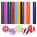 Tintnut Puff Vinyl Heat Transfer - 11 Sheets 12 x 10inches 3D Puff HTV Heat Transfer Vinyl Foaming Puff HTV Colorful Puffy HTV Iron on Vinyl for T-Shirts DIY Compatible with Cricut or Silhoutte Cameo