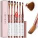 Saviland Acrylic Nail Brush Set - 6PCS Kolinsky Acrylic Nail Brush for Acrylic Powder Nail Brushes for Acrylic Application Size 4/6/8/10/12/14 Kolinsky Acrylic Nail Brush Set