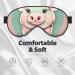 Cute Long Ear Pig Soft Sleep Eye Mask | Breathable Female Eye Patch for Travel & Relaxation - Buy Online on SooperMarket.com